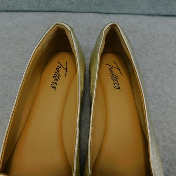 Trotters Women's Hope Flats Metallic Gold Shoes - Size 6.5M - Picture 9 of 9